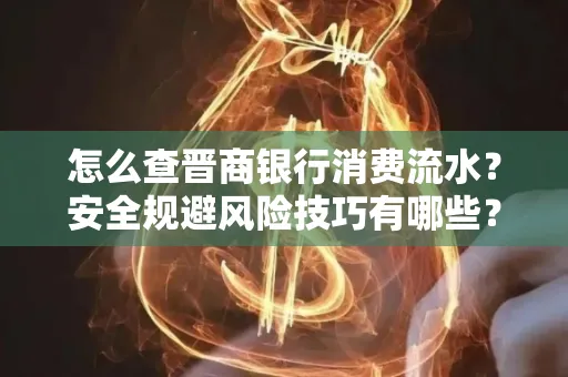 怎么查晋商银行消费流水？安全规避风险技巧有哪些？