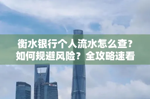 衡水银行个人流水怎么查？如何规避风险？全攻略速看