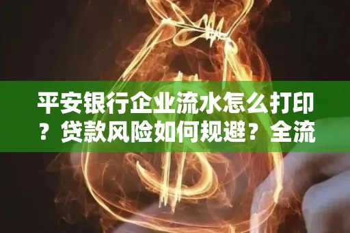 平安银行企业流水怎么打印？贷款风险如何规避？全流程技巧解析