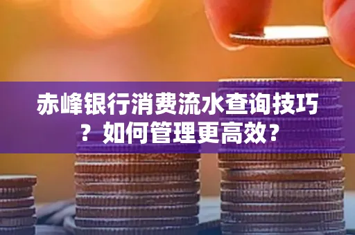 赤峰银行消费流水查询技巧？如何管理更高效？