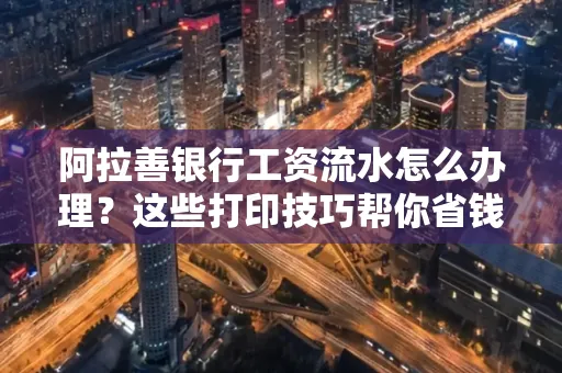 阿拉善银行工资流水怎么办理？这些打印技巧帮你省钱又省事！